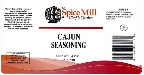 The Spice Mill issues Allergy Alert on Undeclared Peanut Protein in Ground Cumin & Cajun Seasoning Products